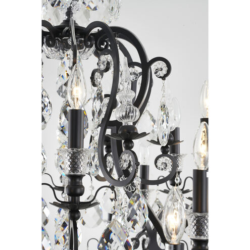 Canada LED 43 inch Matte Black Chandelier Ceiling Light